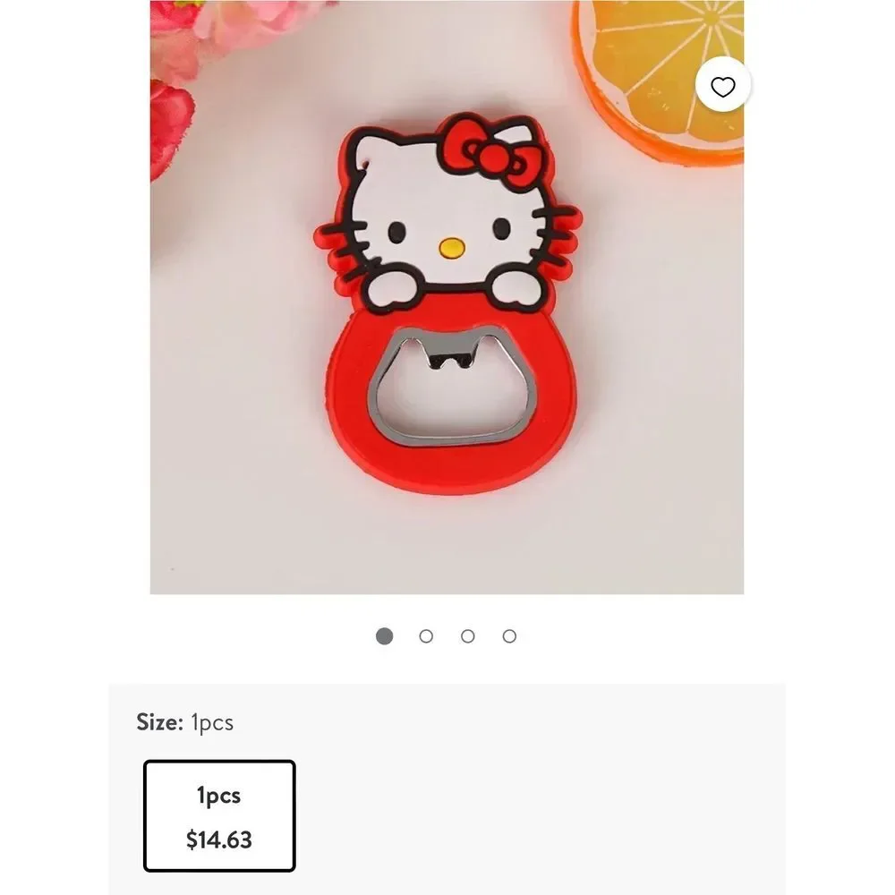 NEW! Hello Kitty silicone red beer bottle‎ opener